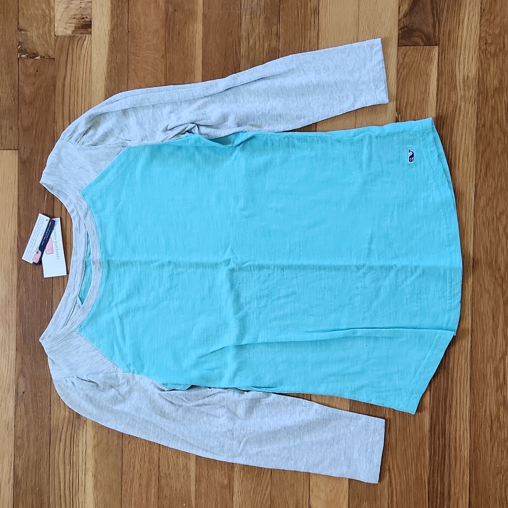 NWT Vineyard Vines | Puff sleeve baseball tee